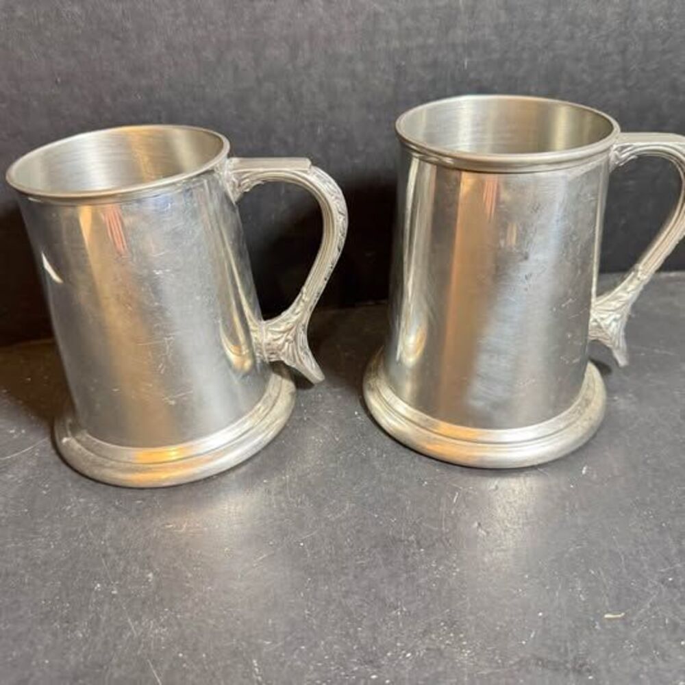 Set of 2 Pewter Viners of Sheffield Tankards [Item 0422]